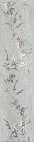 Керамогранит Кантри Шик серый декорированный 9,9х40,2