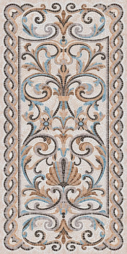 Керамогранит Мозаика беж декорированный лаппатированный 119,5х238,5